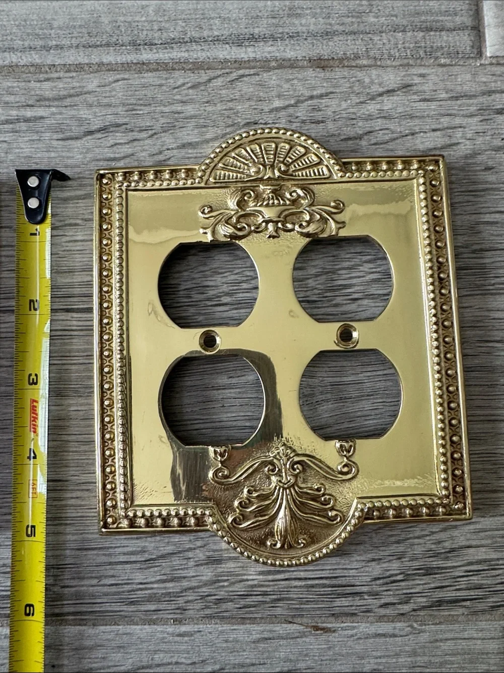 Decorative Brass Finish Wall Plate Covers -l
